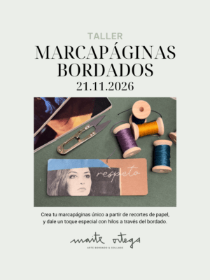 Inicio 5 Taller marcapáginas collage y bordado