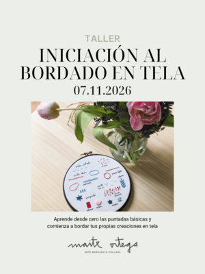 Inicio 4 Taller iniciación bordado tela